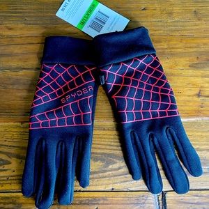 Spyder Black Stretch Fleece Glove